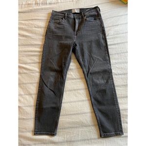 Everlane high-waisted, faded black jeans -Size 30